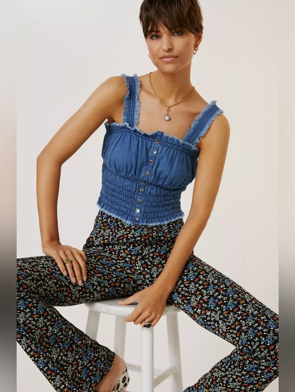 NWT Pilcro Ruched Cami Size Small